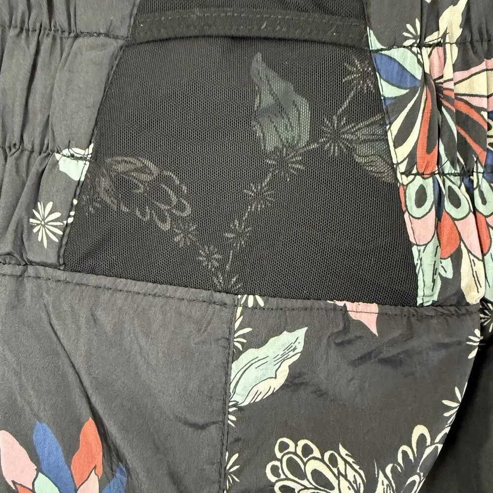 Free People Movement The Way Home Running Shorts Women Large Floral Athleisure